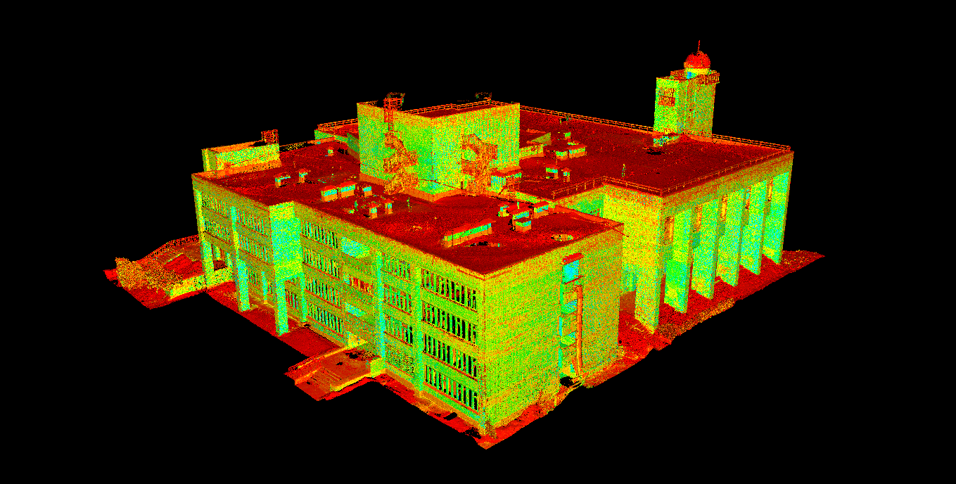 Cleaned point cloud can be used for design of the rainscreen