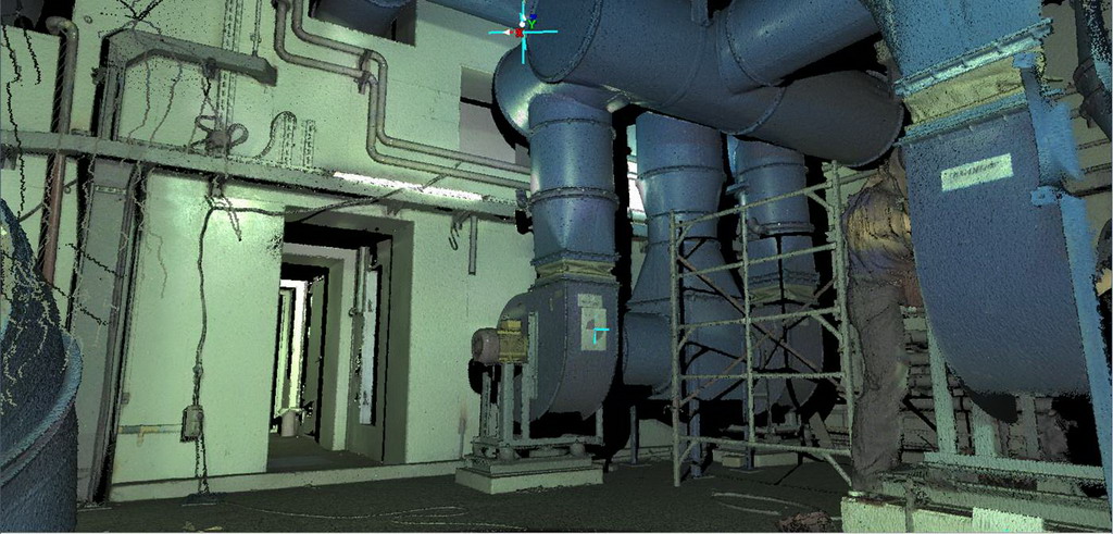 Point cloud of Rostov Nuclear Power Plant under construction