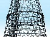 Твердотельная модель Шуховской башни, фрагмент