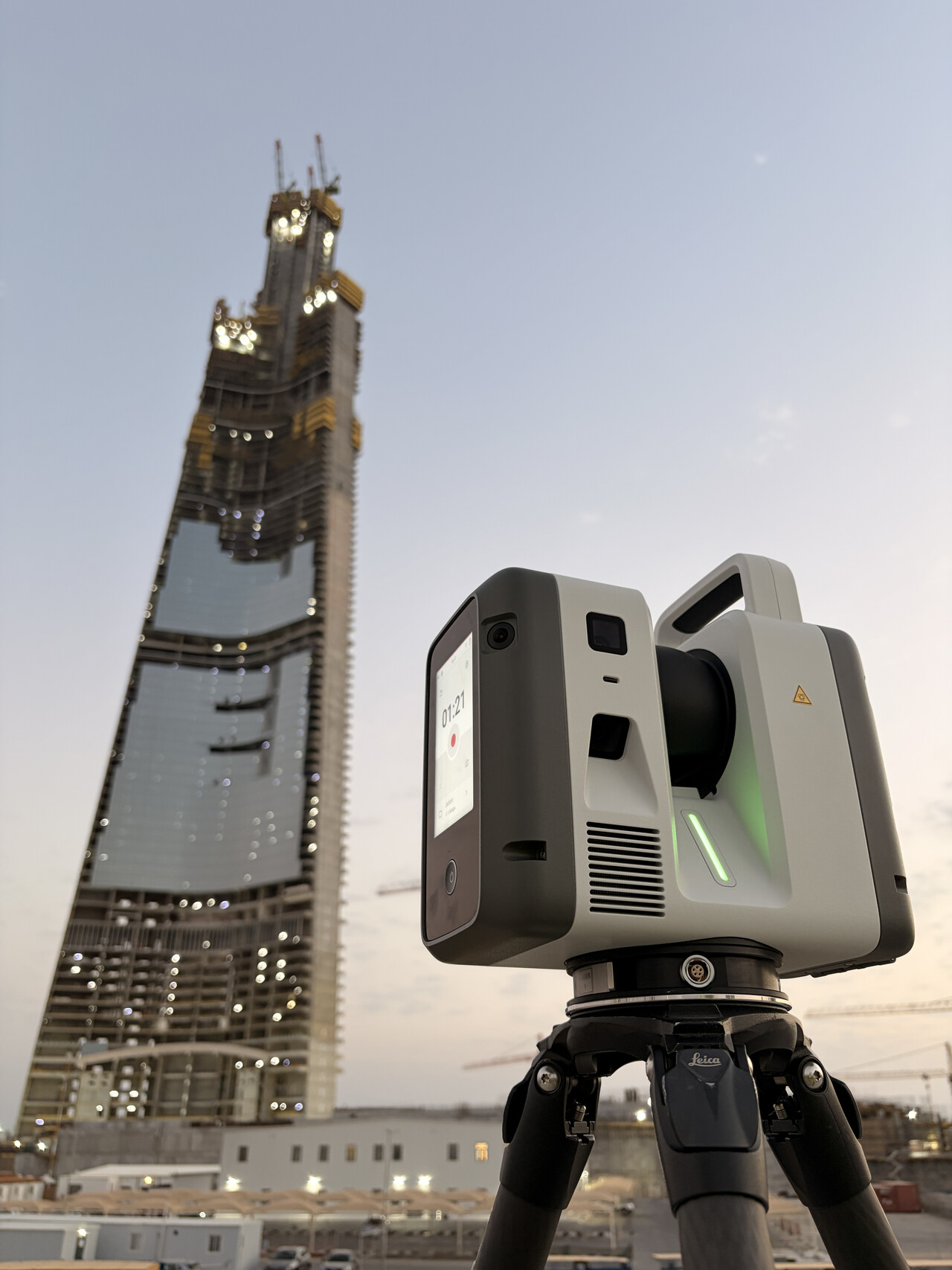 Лазерное сканирование на площадке Jeddah Tower